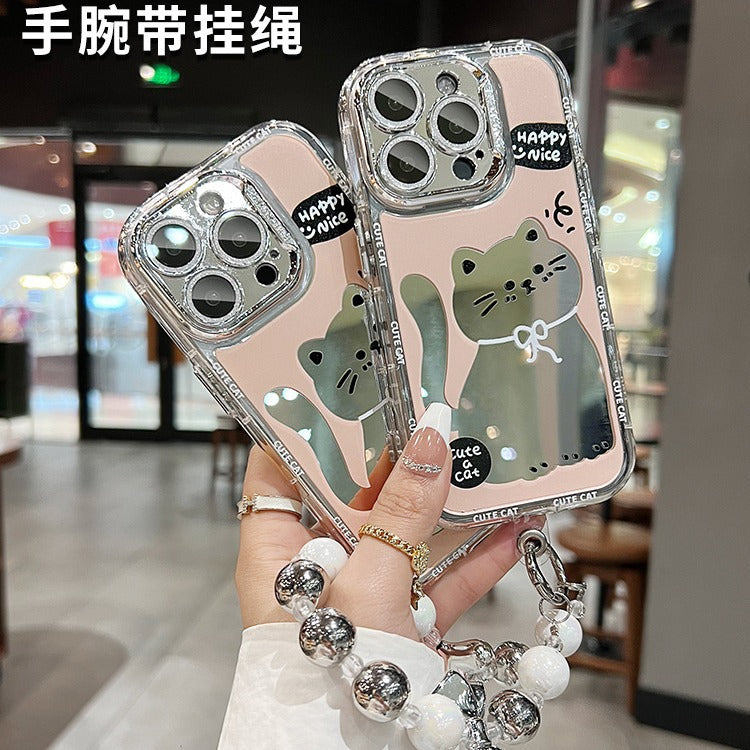 Trendy Cute Cat Mirror Case