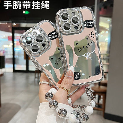 Trendy Cute Cat Mirror Case