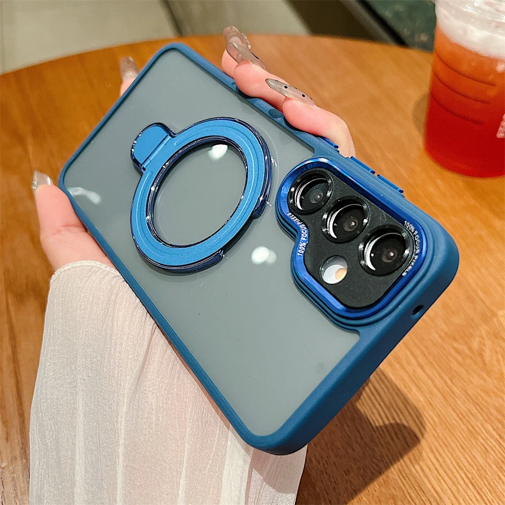 Clear Magnetic Ring Stand Case - Samsung