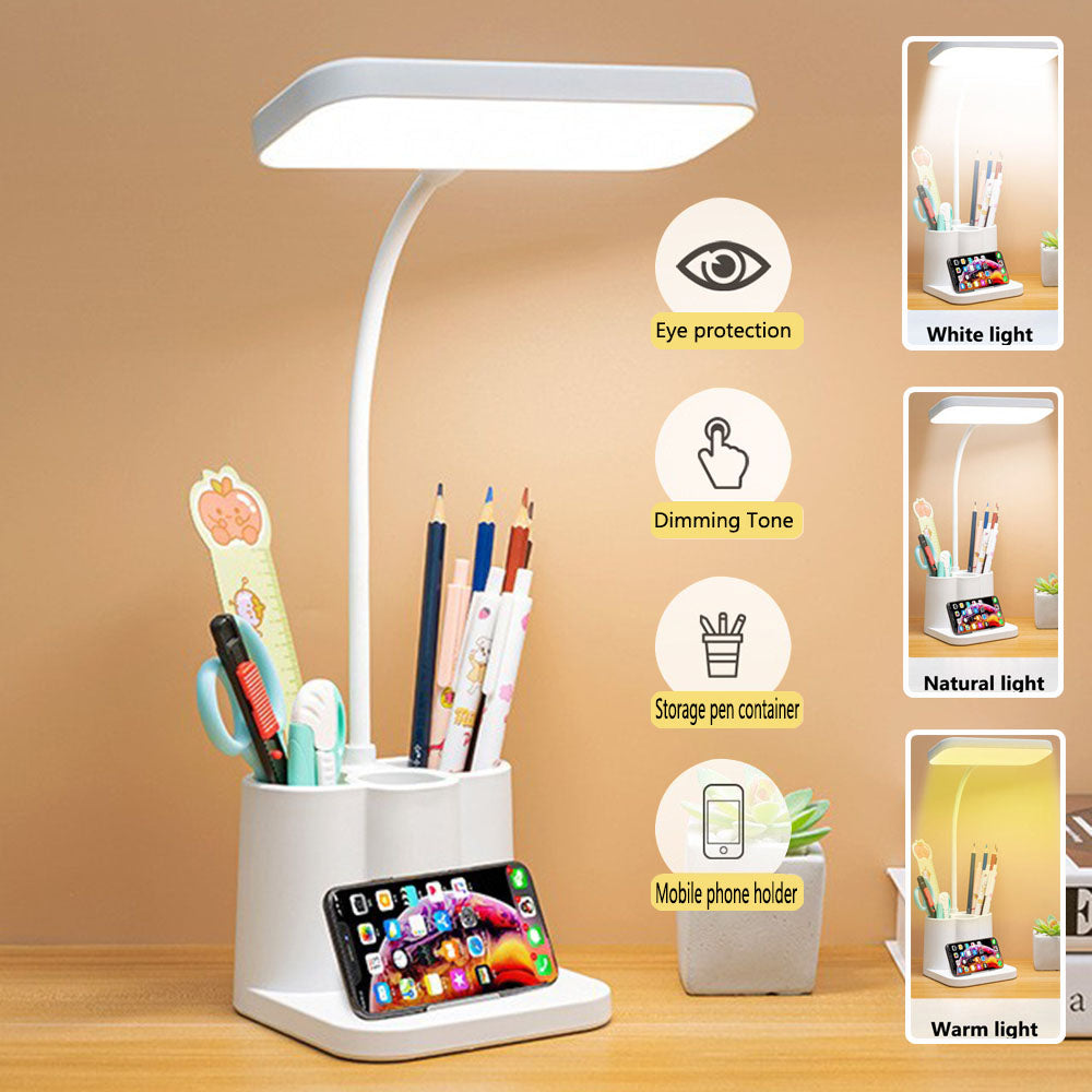 Rocklight RL-0052 LED Desk Light Bedside Reading Night Lamp USB Rechargeable Touch Sensor Dimmable