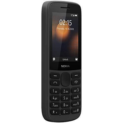 Nokia 215 4G Dual SIM 4G Keypad Phone with Long Battery Life, Multiplayer Games, Wireless FM Radio and Durable Ergonomic Design | Black