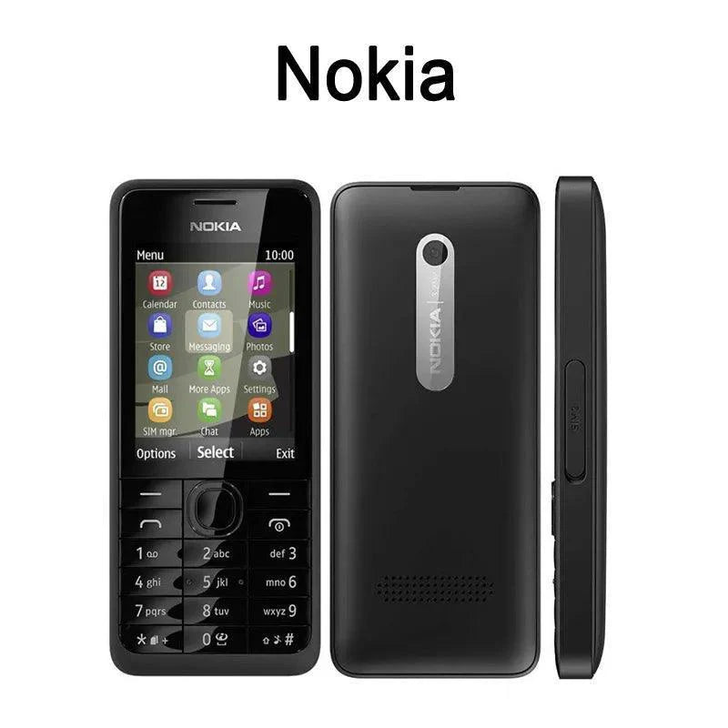 Nokia 301 3G GSM 2.4 Inch 2MP Camera Dual Sim Refurbished