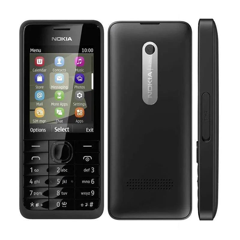 Nokia 301 3G GSM 2.4 Inch 2MP Camera Dual Sim Refurbished
