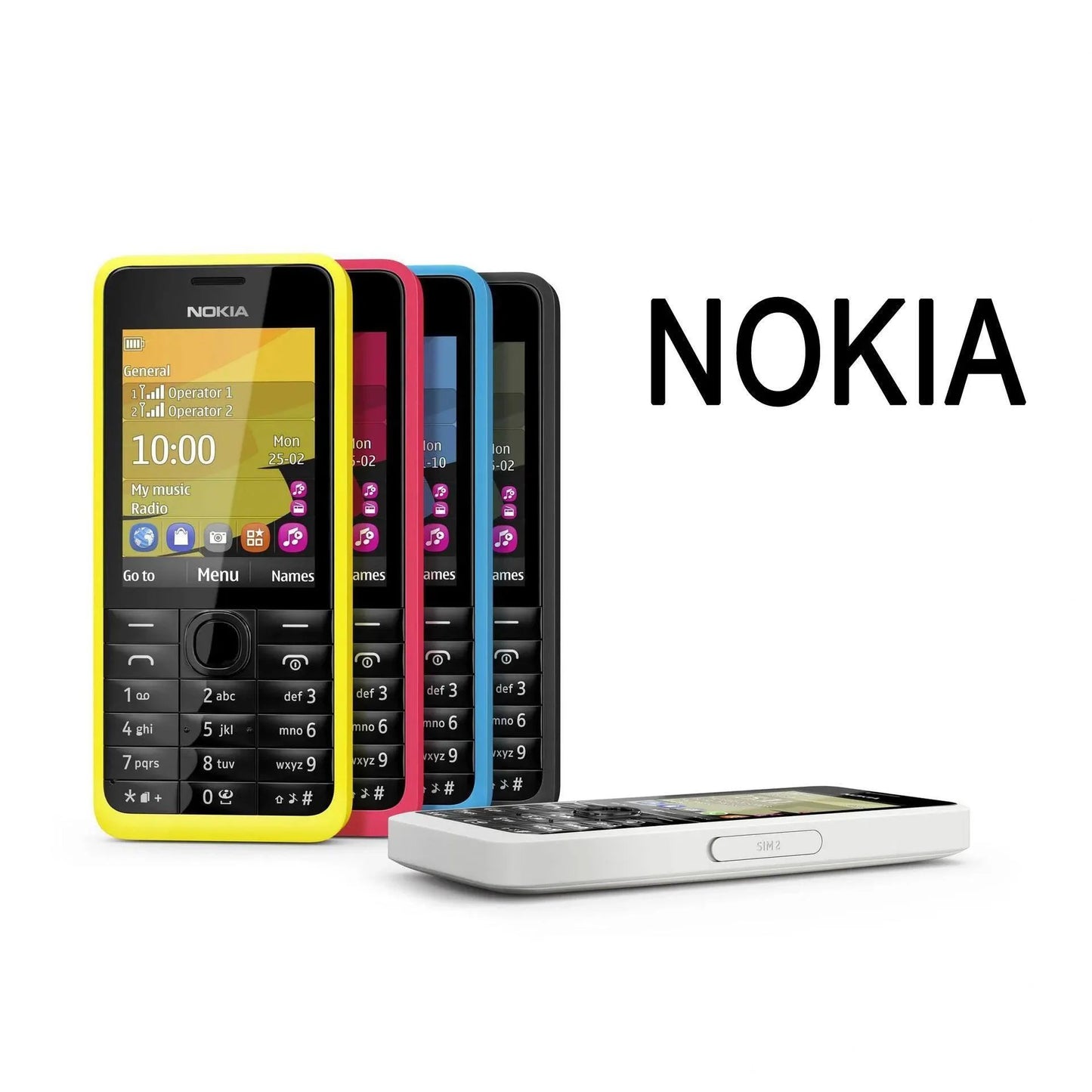 Nokia 301 3G GSM 2.4 Inch 2MP Camera Dual Sim Refurbished