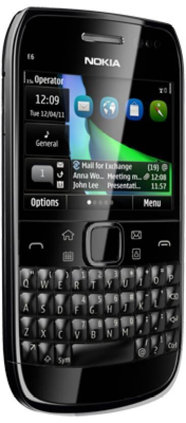 Nokia E6 (Black, 8 GB)  (256 MB RAM) Refurbished