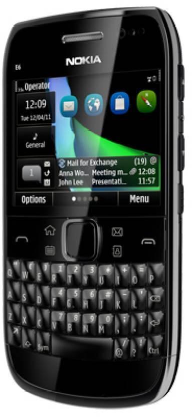 Nokia E6 (Black, 8 GB)  (256 MB RAM) Refurbished