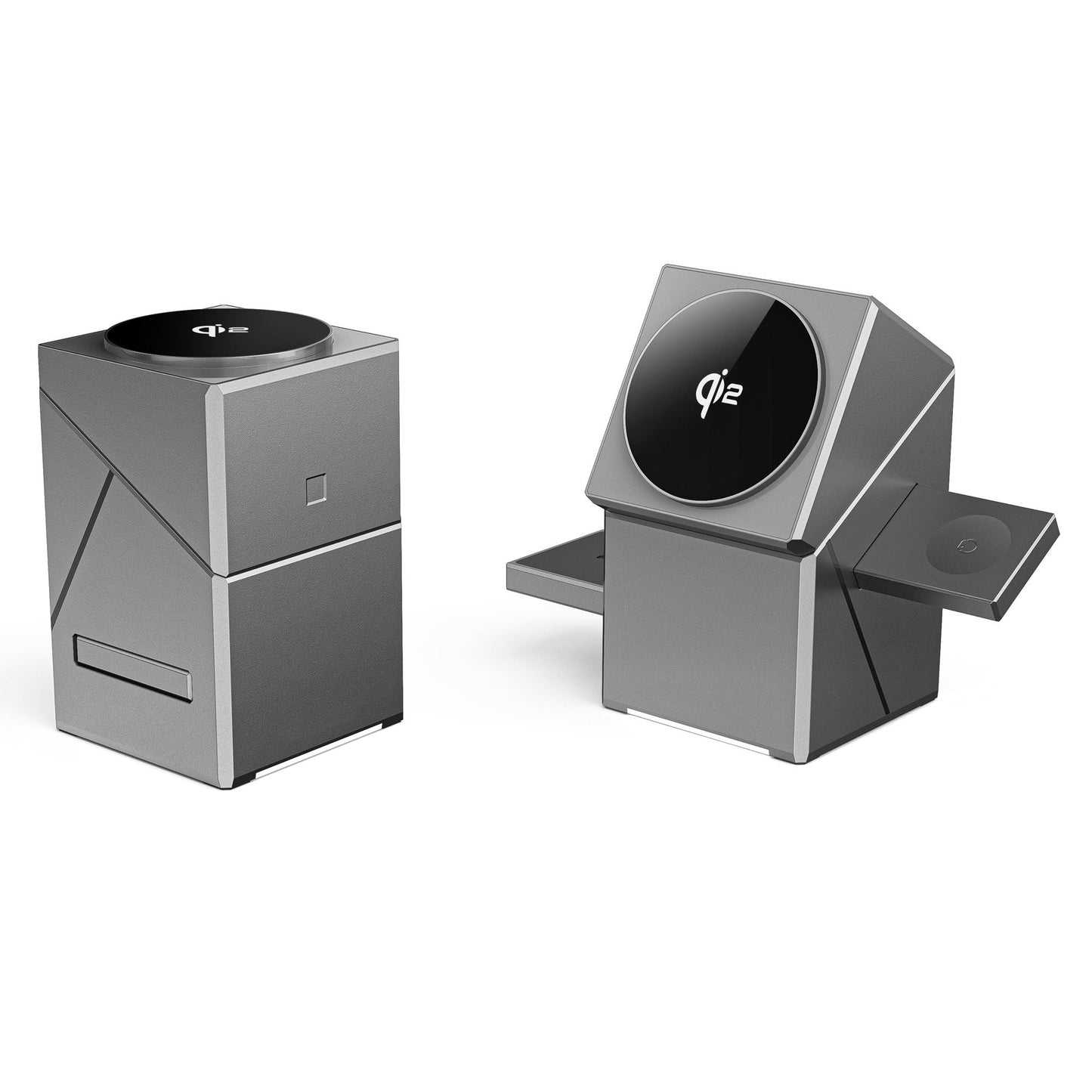 Geometric Auto Rotation 15W Wireless Charging Station