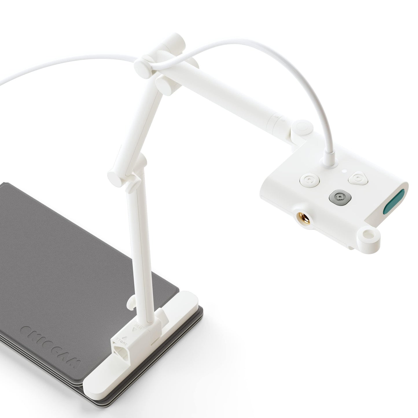 OKIOLABS OKIOCAM S USB 2-in-1 Webcam and Document Camera for Distance Learning Video Conferencing Remote Working Stop Motion Time Lapse Overhead Video Recording Super High Definition 1440p