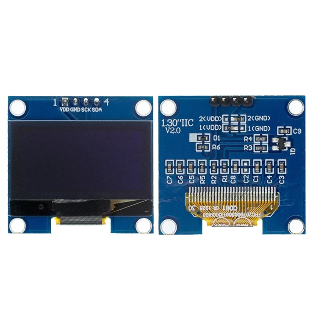 1.3 Inch I2C IIC 4 pin OLED Display Module with VCC GND-White
