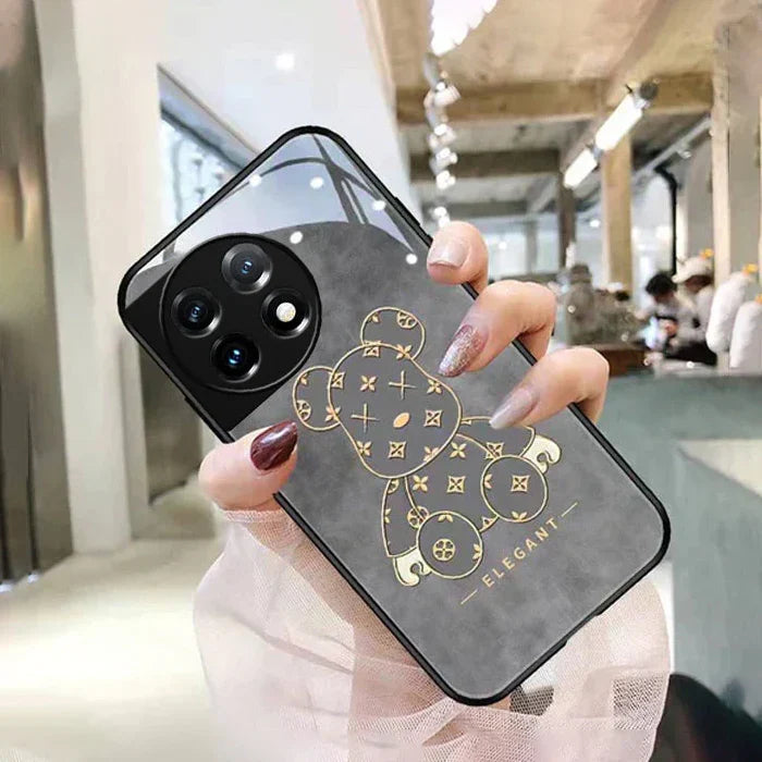 Luxury Bear Bricks Glass Phone Case  - OnePlus