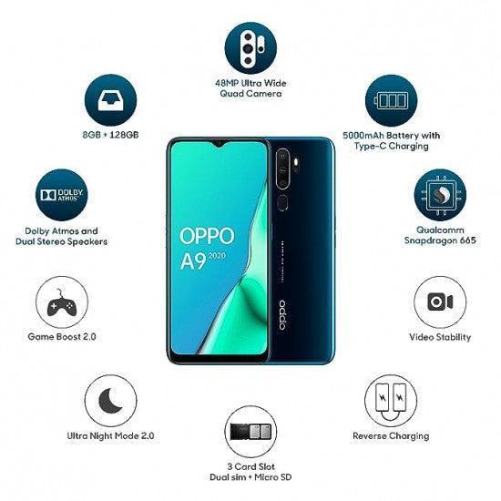 Oppo A9 2020 Marine Green (8GB RAM, 128GB Storage) Preowned