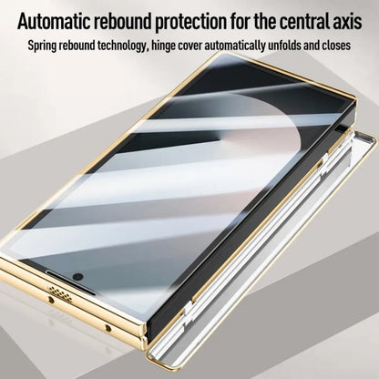 Galaxy Z Fold6 Prestigious Alloy Bracket Leather Case