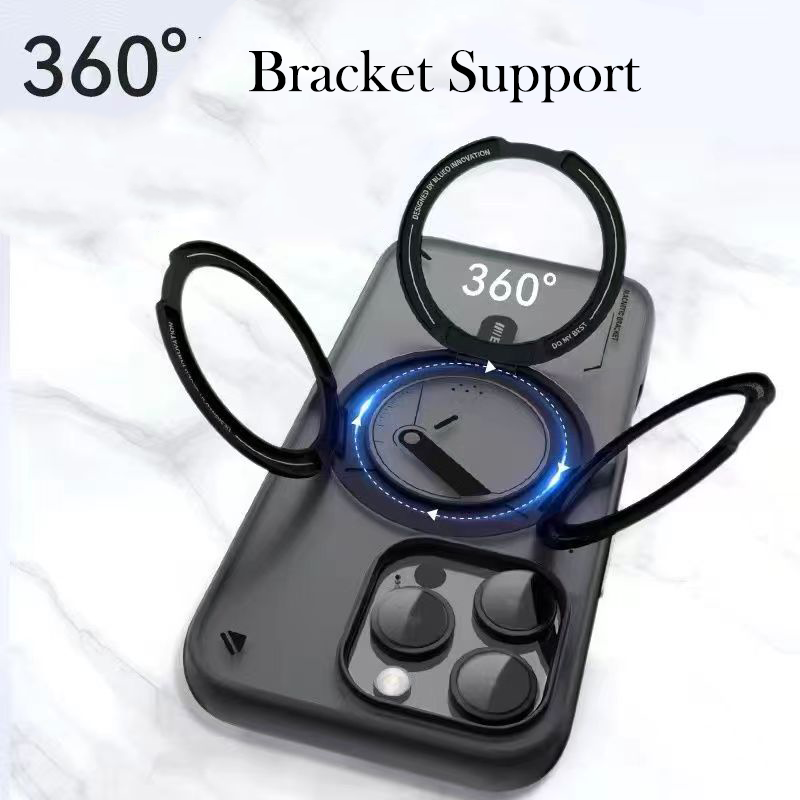 Sleek Chrono Magnetic Stand Case - iPhone
