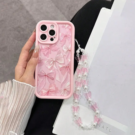 Soft Bow Accent Case With Charm