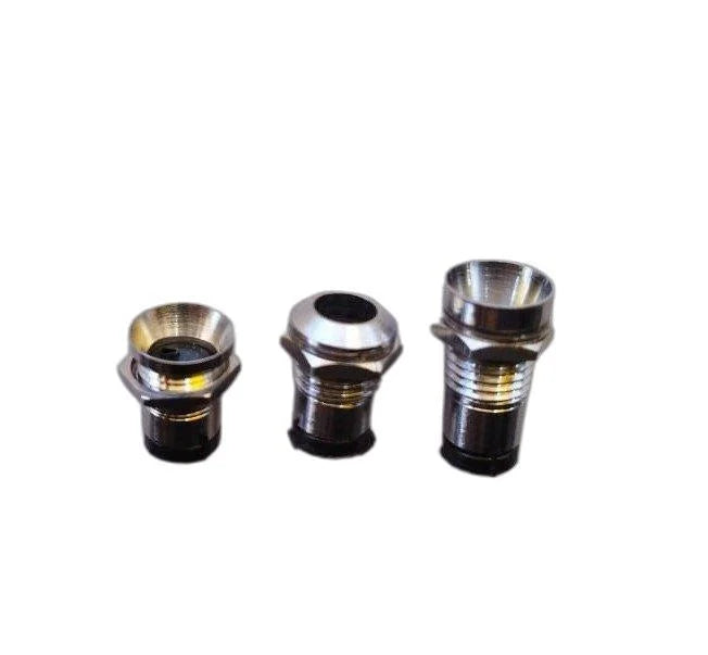 LED Holder Chrome Metal Silver Covered