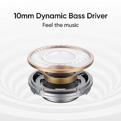 realme TechLife Buds T100 Bluetooth Truly Wireless in Ear Earbuds with mic, AI ENC for Calls, Google Fast Pair, 28 Hours Total Playback with Fast Charging and Low Latency Gaming Mode (Black)