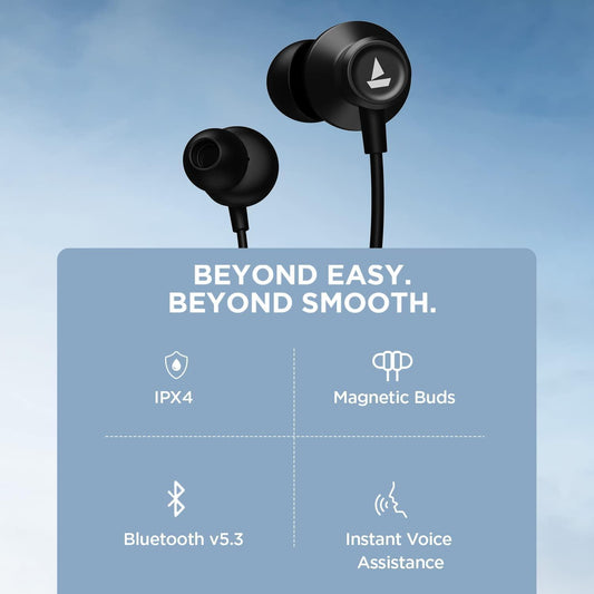 (Refurbished) boAt Rockerz Apex Bluetooth Wireless in Ear Earphones
