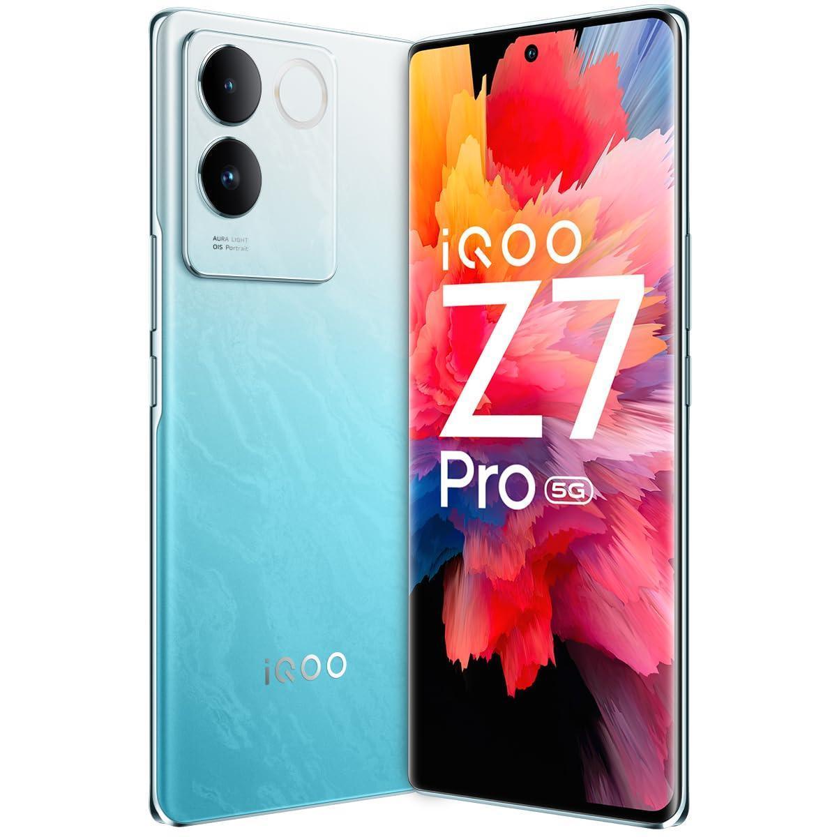 (Refurbished) iQOO Z7 Pro 5G (Blue Lagoon, 8GB RAM, 256GB Storage)