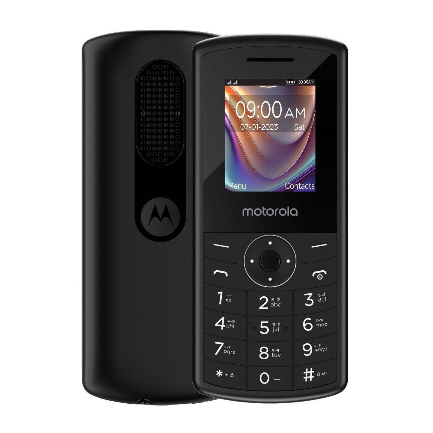 (Refurbished) Motorola All-New A10 Dual Sim keypad Mobile with 800 mAh Battery & Dedicated Receiver, Expandable Storage Upto 32GB, Wireless FM with auto Call Recording | Black
