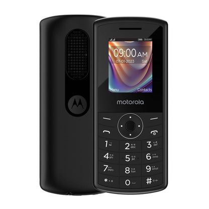 (Refurbished) Motorola All-New A10 Dual Sim keypad Mobile with 800 mAh Battery & Dedicated Receiver, Expandable Storage Upto 32GB, Wireless FM with auto Call Recording | Black