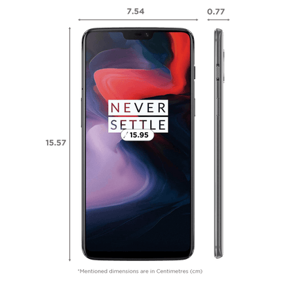 Refurbished OnePlus 6 (8GB RAM, 256GB, Mirror Black)