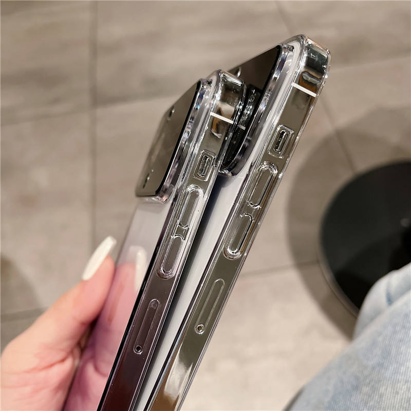 Luxury Gradient Glass Large Window Case - iPhone