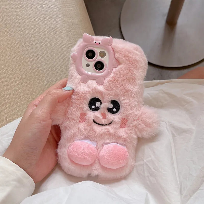 Warm Plush Fluffy Fuzzy Case - iPhone