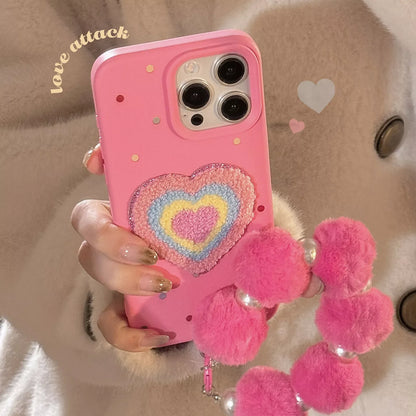FluffLove Colourful Heart Case