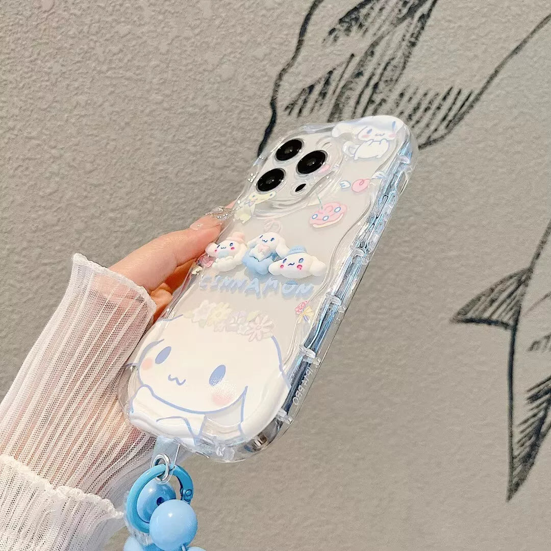 Cartoon Cinnamoroll Transparent Silicone Case