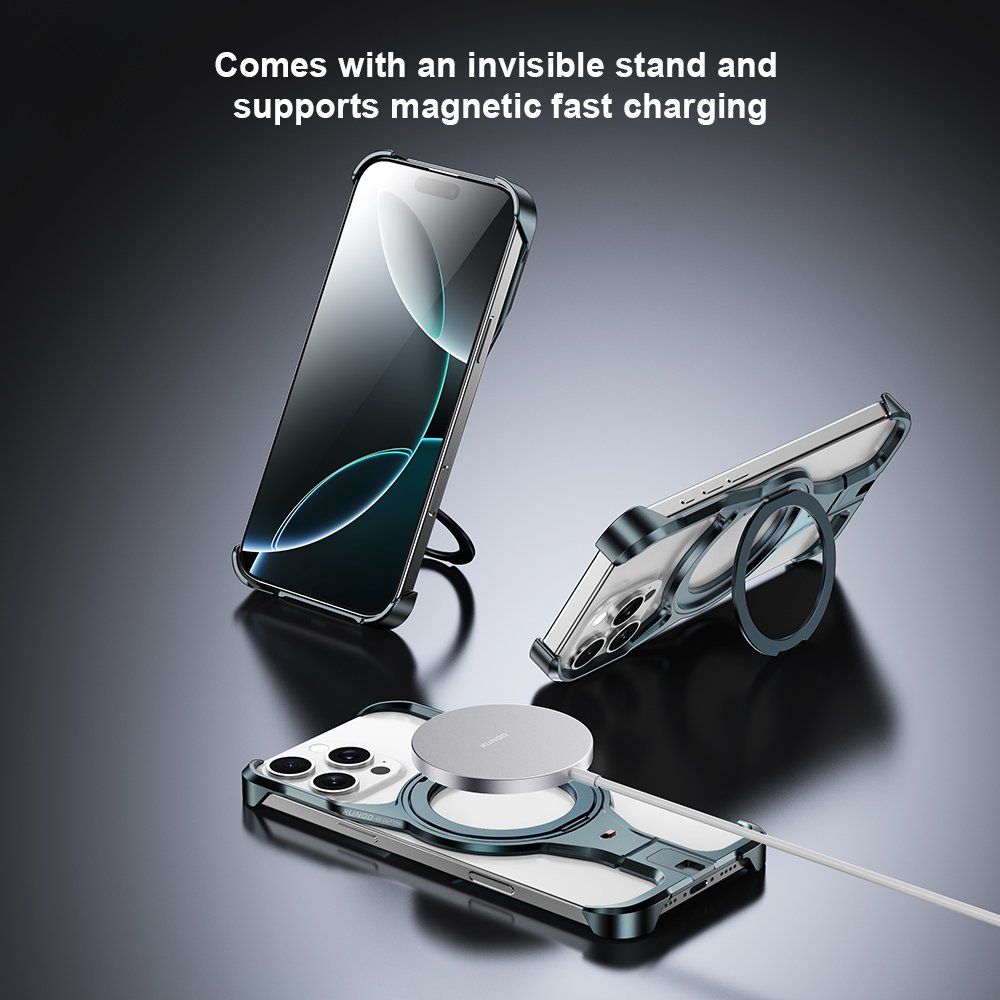 Luxury Rotating Magnetic Stand Case - iPhone