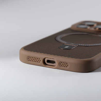Elegant Carbon Fiber Maagsafe Stand Case - iPhone