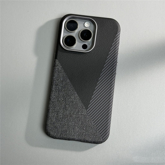 Distinct Bold Pattern Magsafe Leather Case - iPhone