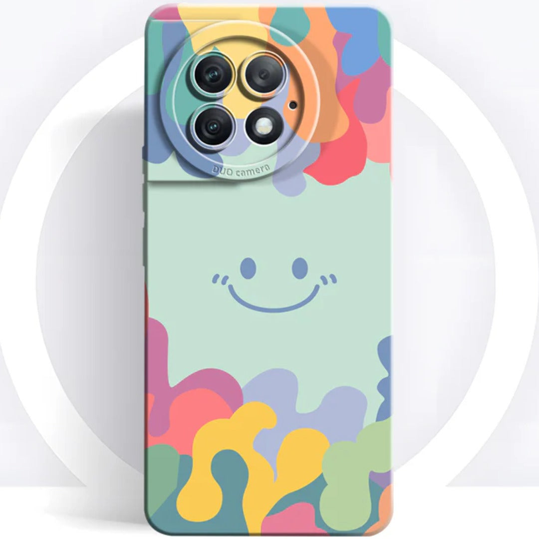 Vibrant Smiley Liquid Silicone Case