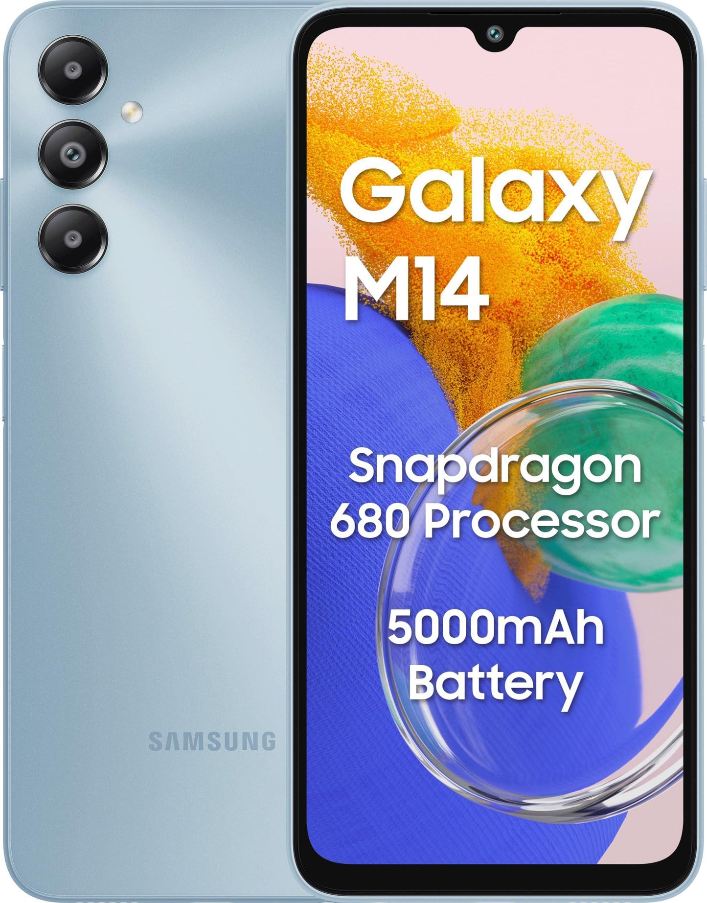 Samsung Galaxy M14 4G (Arctic Blue,4GB,64GB) Refurbished