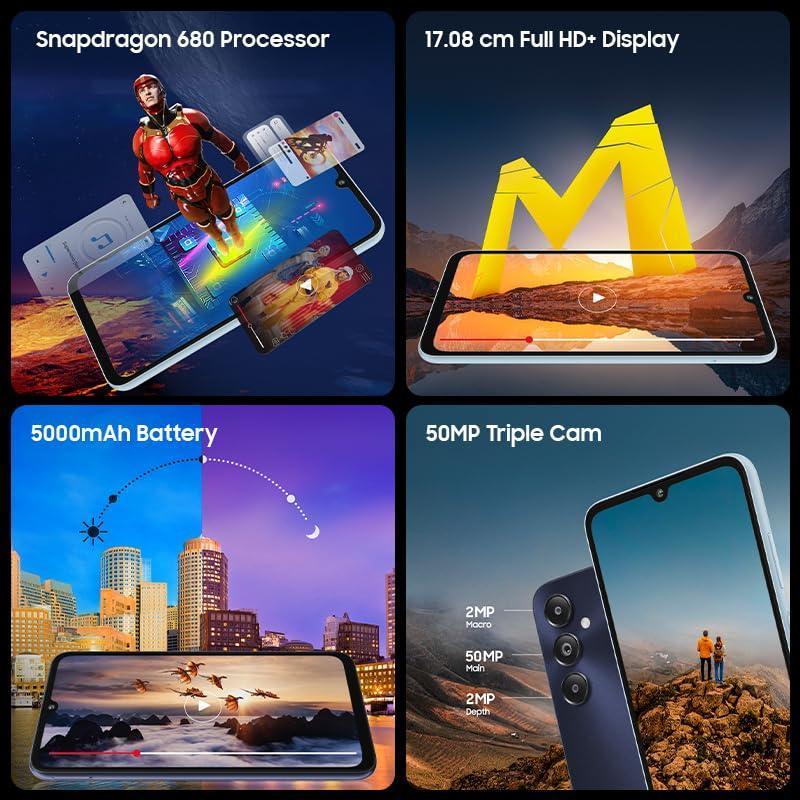 Samsung Galaxy M14 4G (Arctic Blue,4GB,64GB) Refurbished