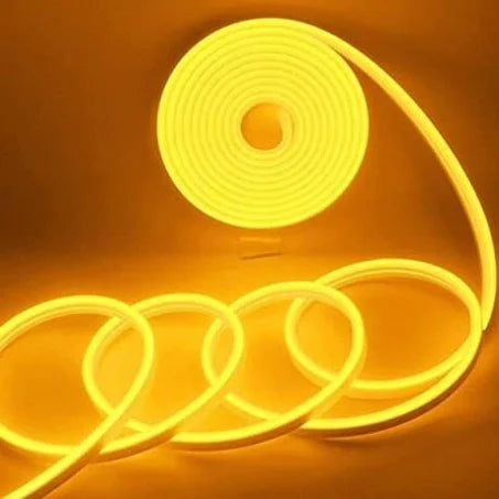 HiLight 12V Neon Flexible LED Strip Light 50 Meter (Yellow)