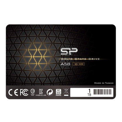 Silicon Power Ace A58 1TB 2.5 Inch SATA III SSD, 3D NAND with SLC Cache, Up to 500MB/s, Internal Solid State Drive for Desktop Laptop Computer