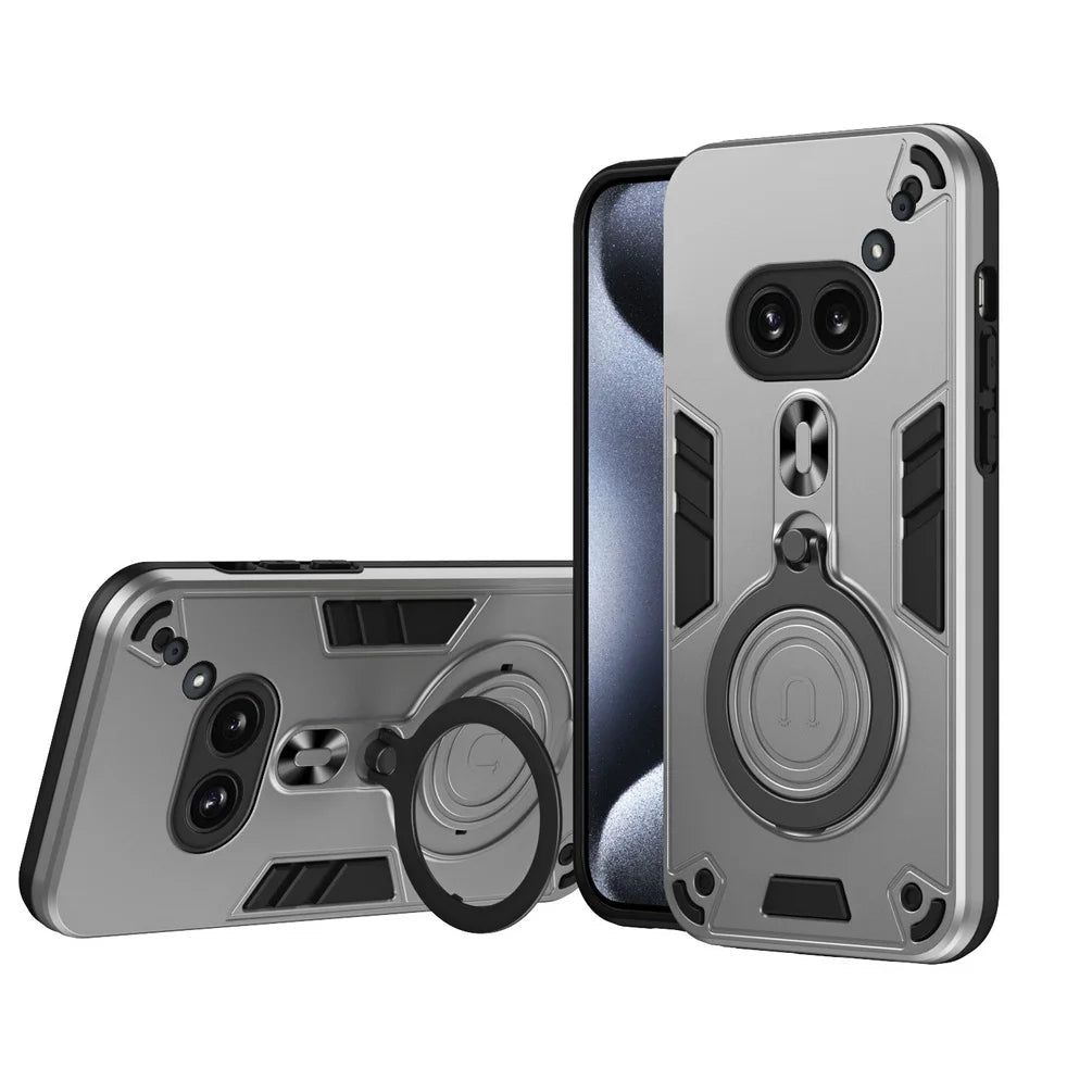 Premium Metal Rotating Bracket Holder Case - Nothing