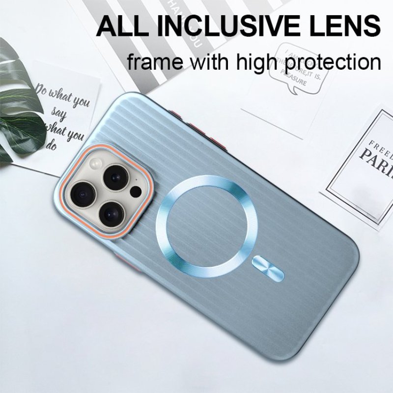 Frosted Stripes Pattern Magsafe Case- iPhone