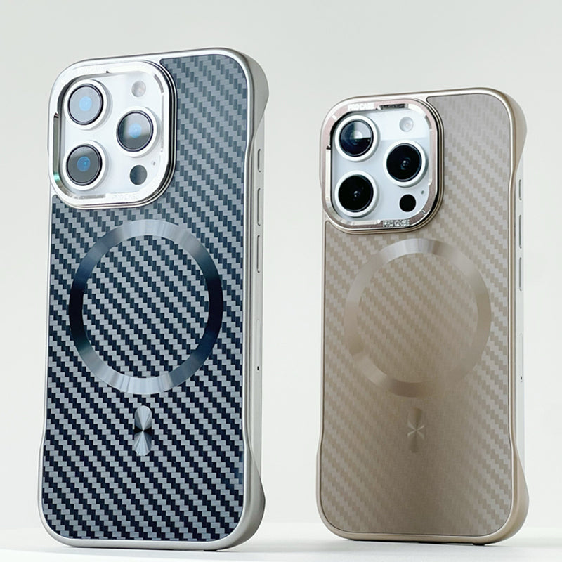 Ultra-Thin Borderless Magnetic Carbon Case - iPhone