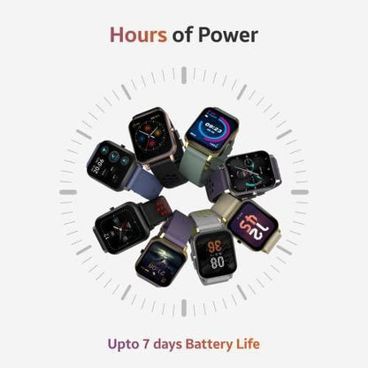 TAGG Verve Sense Smartwatch with 1.70'' Large Display, Real SPO2, and Real-Time Heart Rate Tracking, 7 Days Battery Backup, IPX67 Waterproof || Gold Green, Standard
