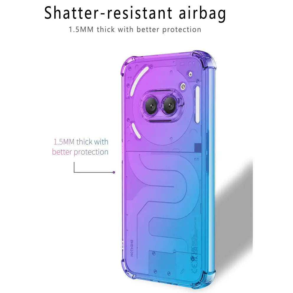 Luxurious Vibrant Clear Gradient Case - Nothing