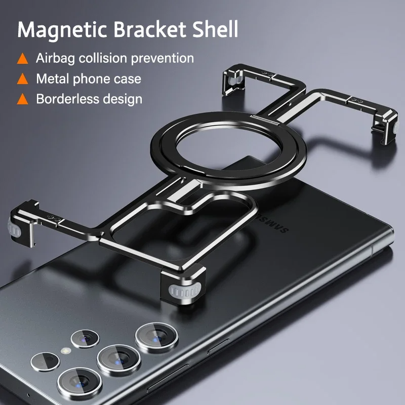 Galaxy S25 Ultra Pivot Guard Magnetic Ring Stand Case