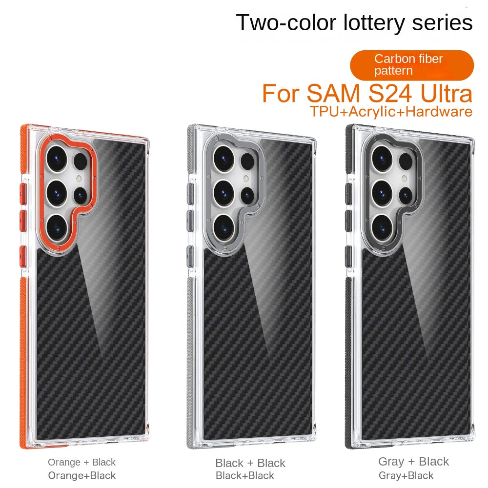 Hybrid Acrylic Carbon Fiber Bumper Case - Samsung