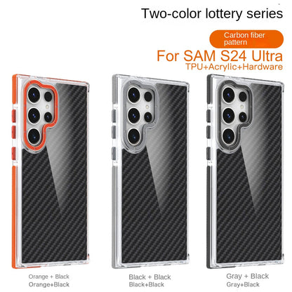 Hybrid Acrylic Carbon Fiber Bumper Case - Samsung