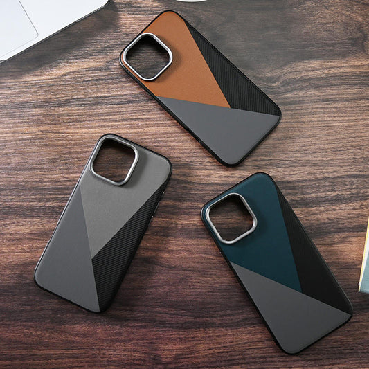 Imperial Trident Shockproof Leather Case - iPhone