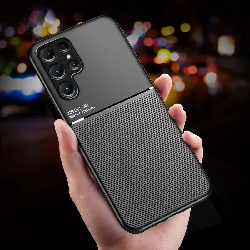 Luxe Slimline Moire Texture Grip Case - Samsung