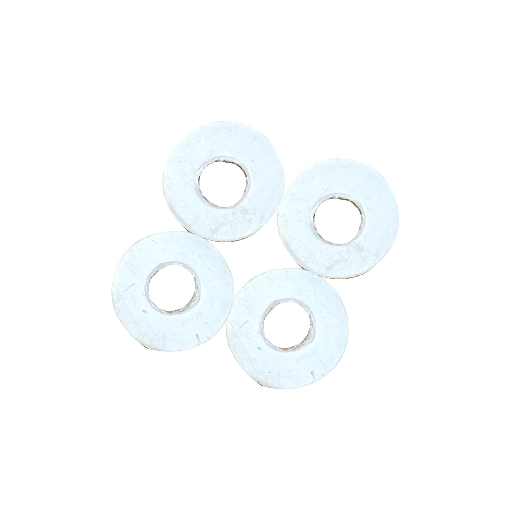 3.3 x 8mm White Nylon Washer