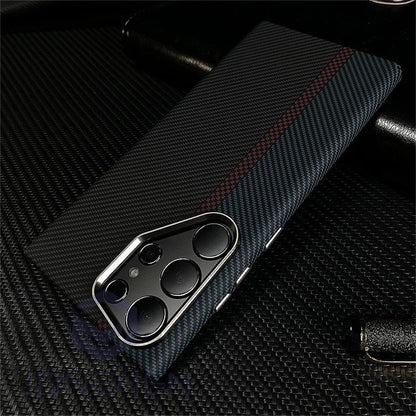 Luxury Matrix Armor Carbon Fiber Case - Samsung