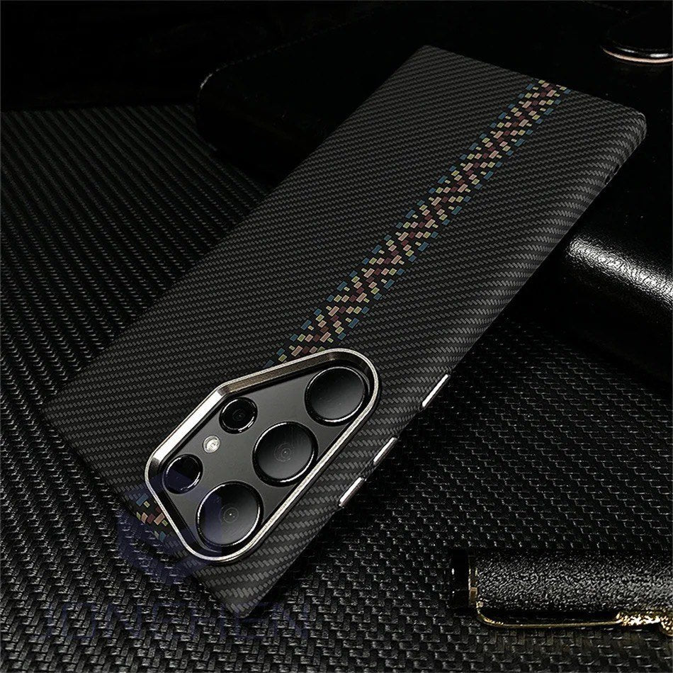 Luxury Matrix Armor Carbon Fiber Case - Samsung